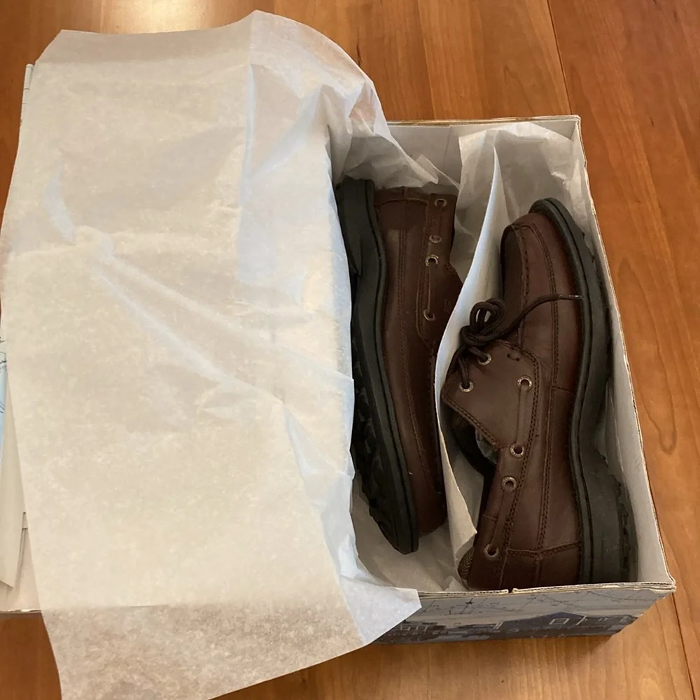 Sperry Men's Dark Brown Boat Shoes “Harpoon 2 Eye”